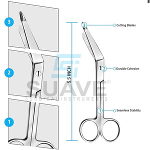 Fait de ciseaux chirurgicaux en acier inoxydable de haute qualité Bandage Chirurgie orthopédique Ciseaux chirurgicaux par SUAVE SURGICAL INSTRUMENTS - Product Image 3
