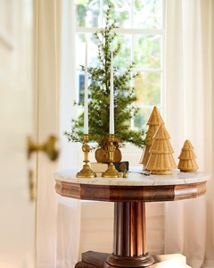 Decoración Navideña de Mimbre Tejido a Mano, Árbol de Navidad de Mimbre Natural, Decoración de Mesa, Decoración Ecológica para el Hogar - Product Image 3