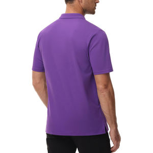 T-shirt de golf à demi-manches en gros pour polo Jersey de coton imprimé personnalisé avec motif solide Vente entière - Product Image 3