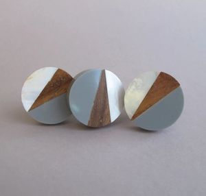 Poignées de tiroirs et de placards en bois et résine écologiques de luxe très appréciées pour l'artisanat et la maison, économiques - Product Image 6