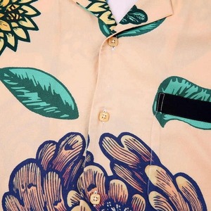 Camisa de manga corta con estampado de algodón de talla grande para hombre, camisas para hombre, ropa de calle, vacaciones de buena calidad - Product Image 4