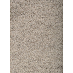 Tapis en laine noué à la main Aprezo AIWL-1061 ivoire, couleur unie, abstrait, pour salon, couloir, entrée, rectangulaire, motif puzzle - Product Image 3