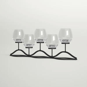 Fabricante confiable de último diseño, decoración navideña de alta calidad, soporte de vela de varios niveles de alambre de hierro Vintage - Product Image 5