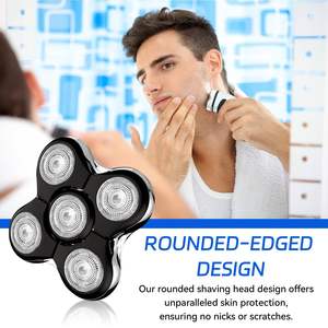 2 cabezales de repuesto de cinco cuchillas para afeitadoras eléctricas de hombre, para un afeitado preciso de cara y cuerpo - Product Image 5