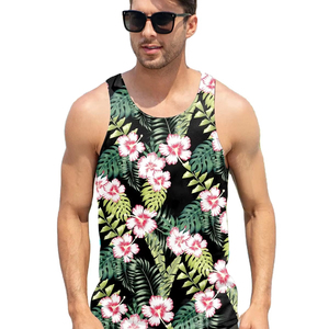 <b>Mens</b> Tank Top 100% Cotton 3D Print Breathable Fabric Lightweight Sleeveless Shirt Ideal For Gym Fitness And Casual Summer Wear - Product Image 1