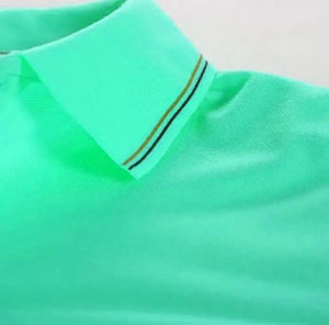 Meilleures ventes pour hommes 100% coton pour polos Design personnalisé Tissu tricoté de haute qualité Motif solide pour l'été - Product Image 6