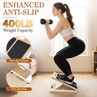 Planche Inclinée Réglable Muscle Mollet Étirement Portable Pliable Planches Inclinées Cheville Achille Tendon Genou Talon Capacité 400lb