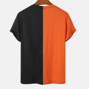 Offre Spéciale dernière conception T-shirts personnalisé Polyester coton 2025 hommes T-shirt impression numérique Slim Fit demi manches sonnerie T-shirt - Product Image 2