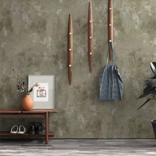 Waterproof Retro Industrial Style Wallpaper Cement Grey Peel Stick for Clothing Store Hair Salon Bedroom Bedroom Wallpaper Trend