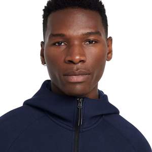 Veste à capuche zippée intégrale en polaire technique pour homme, broderie sur le devant, couleur personnalisée, légère, chaude, pour l'entraînement sportif - Product Image 4