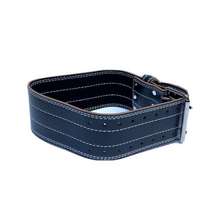 Cinturón de Potencia Personalizado con Logotipo para Gimnasio, Fitness, Entrenamiento, Culturismo, Crossfit, Levantamiento de Pesas, Cinturón de Cuero para Compresión de Cintura, Accesorios de Gimnasio - Product Image 1