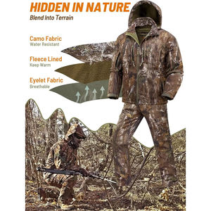 Nueva llegada de diseño personalizado nueva moda de invierno al aire libre trajes de caza para hombres precios al por mayor característica impermeable - Product Image 4