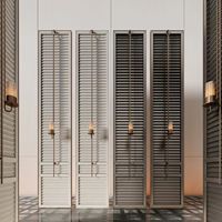 Nouveau clubhouse d'hôtel haut de gamme en acier inoxydable de style chinois avec partitionnement d'écran en verre artistique Hongqiong