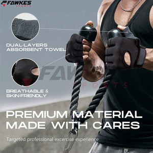 Guantes de entrenamiento transpirables Levantamiento de pesas Guantes de ejercicio de gimnasio sin dedos Espalda abierta curvada para guantes de levantamiento de pesas - Product Image 4