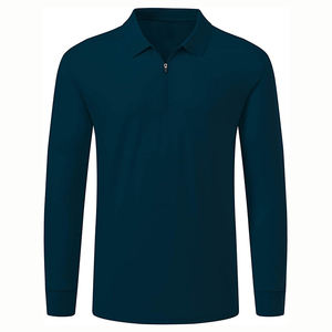 เสื้อโปโลผู้ชายผ้าฝ้าย200กรัมเสื้อโปโลแขนยาวคอ2025ซักง่าย - Product Image 4