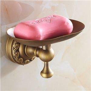 Porte-savon classique en laiton doré de style traditionnel, parfait pour les élégantes salles de bains familiales, les hôtels, les villas et les maisons - Product Image 6