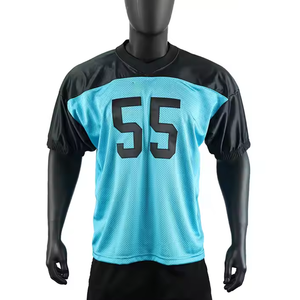 Camiseta de Fútbol Americano de Manga Corta con Diseño Personalizado y Etiqueta Privada, Impresa, Transpirable, 100% Poliéster, Unisex, para Adultos, para Exteriores - Product Image 4