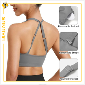 Sujetador deportivo de alto impacto SAMAVIA, calidad asegurada, transpirable, sin costuras, para gimnasio/Yoga, servicio XL OEM/ODM disponible - Product Image 3