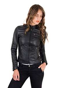 Veste en cuir marron personnalisée pour femmes respirant zippé de haute qualité à la mode style décontracté pour les femmes - Product Image 2