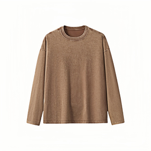 Sudadera Unisex de Manga Larga 100% Algodón Grueso 2025, Moda Urbana, Sudadera de Invierno, Logotipo Personalizado, Ropa Casual al por Mayor - Product Image 1