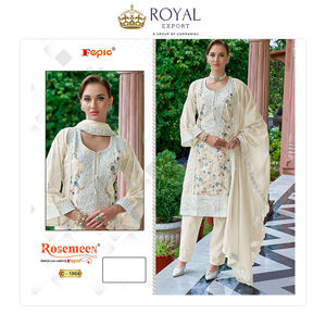 Bulk Supply Indian Clothing Best Designer Collection of Organza with Embroidery Work Party Wear Suit Collection for Sale - Product Image 2