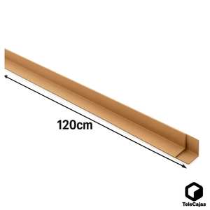 Cantoneles Protectores de Cartón Reciclado 120 cm x 4 cm, Refuerzo de Bordes y Esquinas para Palets y Embalajes - Product Image 3