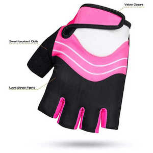 Ligero medio dedo transpirable antideslizante verano carreras guantes reflectante personalizado motocicleta Auto desgaste para bicicleta motocicleta - Product Image 2