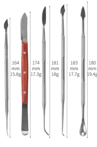 Espátulas de mezcla de laboratorio de cemento dental al por mayor, instrumentos de acero inoxidable de modelado de cera, instrumento de doble extremo para mezclar cemento - Product Image 2