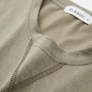 เสื้อยืดผ้าฝ้าย100% สำหรับผู้ชายเสื้อยืดสไตล์สตรีทแวร์ผ้าบ็อกซี่ลายโลโก้หรูหราทนทานออกแบบได้ตามต้องการ - Product Image 5