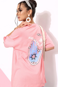 Camiseta de talla grande de algodón 100% personalizada de calidad superior para mujer, estilo informal transpirable, diseño de Color atractivo, Bangladesh 220 - Product Image 5