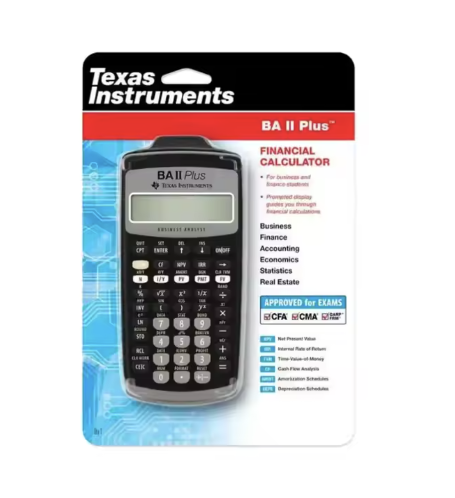 CFA Texas Instruments BA II Plus 関数電卓 Amazon.com : Texas Instruments BA II Plus Professional