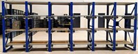 Étagères et supports de rangement 100 % ouvrables avec étagères moulées, en acier inoxydable robuste, capacité de 1000 kg par tiroir
