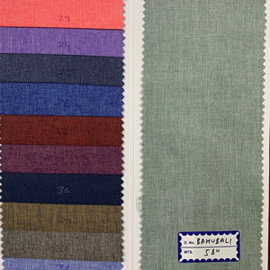 Tissu de chemise en polycoton premium 58 de qualité standard indienne, matière tissée pour vêtements, teinture unie pour garçons et filles - Product Image 5