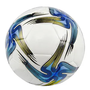 Excelente produto Atacado Custom Football Soccer Ball PU PVC Couro Borracha Tamanho 3 4 5 Equipamentos Esportivos Football Soccer Ball