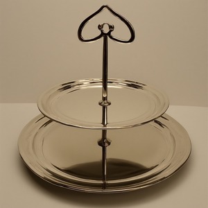 Support en aluminium poli noir de gâteau en métal avec l'idéal contemporain de forme pour des mariages de parties et des affichages modernes d'événement - Product Image 3