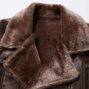 Nouveauté Veste en cuir formelle pour hommes pour le printemps Vente en gros bon marché Cuir de vache durable Séchage rapide Logo personnalisé Imprimé - Product Image 4