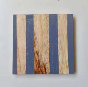 Sous-verres en résine de bois faits à la main exquis pierre de marbre et incrustation de feuille d'or Protection de boisson décoration de Table et accessoires tapis et coussin - Product Image 6