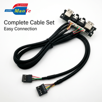 Cable de Extensión USB 3.0 para Panel Frontal, Conector de Placa Base, Revestimiento de PVC, Carcasa de Ordenador, Hub USB, Fabricante OEM ODM, en Stock