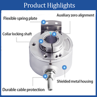 1024ppr 8-15mm Encodeur incrémental à arbre creux Cnc Machine Encodeur rotatif K50