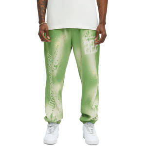 Pantalons de survêtement pour hommes en molleton léger à coupe droite avec cordon de serrage personnalisé Streetwear décontracté Impression sur écran Lavage de haute qualité - Product Image 2