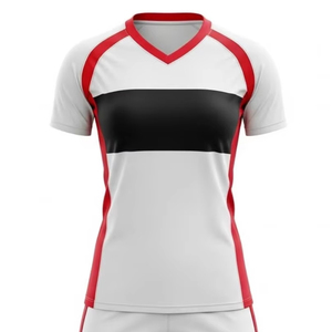 Ensemble d'uniformes de volley-ball personnalisés en vente chaude OEM, maillot sans manches imprimé unisexe - Product Image 6