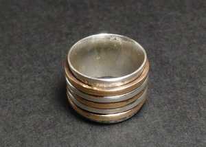 Venta al por mayor Popular Bohemian Silver Spinner Band hecho a mano 925 anillos de ley joyería fina para bodas y regalos - Product Image 3