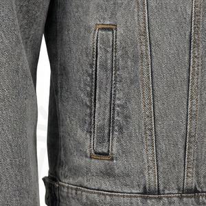 Chaquetas Vaqueras de Mezclilla para Hombre, Corte Ajustado, Manga Larga, Estilo Casual Urbano, Abrigo de Moda, Venta al por Mayor - Product Image 5
