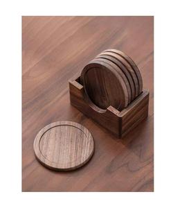 Sous-verres en bois de qualité supérieure avec des designs antiques vintage et un artisanat durable - Product Image 2