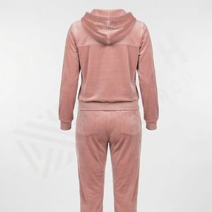 Conjuntos Deportivos de Felpa de Algodón Puro para Mujer, Elegantes, con Etiqueta de Logotipo Personalizable, de Alta Calidad, Suaves y Cálidos para Gimnasio - Product Image 2