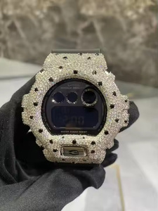 นาฬิกาผู้ชายดิจิตอลเพชรมอยส์ซอไนต์ส่องแสงชั่วนิรันดร์ดีไซน์สายยางที่ทันสมัยพร้อมสัมผัสที่หรูหรามีสไตล์ - Product Image 2