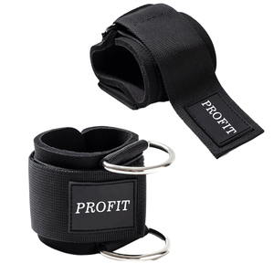 Muñequeras para Máquinas de Cable, Anillos en D, Correas de Gimnasio Acolchadas de Neopreno para Entrenamiento de Fuerza, Protección Profesional - Product Image 1