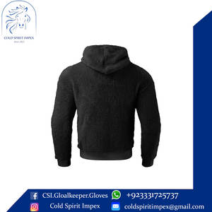 Sweatshirts à capuche en molleton à motif uni pour hommes 100% coton Sweat à capuche zippé pour l'entraînement d'hiver Training Graphic Fleece Hoddie - Product Image 5