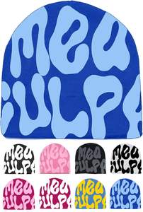 Gorro de Invierno Unisex de Moda, Marca STAR, Gorro de Lana Tejido Informal, con Rayas Verticales, Grueso, para el Frío - Product Image 2