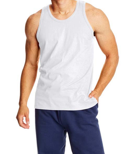 OEM personalizado de verano ropa de los hombres de talla grande de los hombres camisetas sin mangas de poliéster de algodón Fitness Gym transpirable cuello redondo camisetas sin mangas de los hombres - Product Image 6